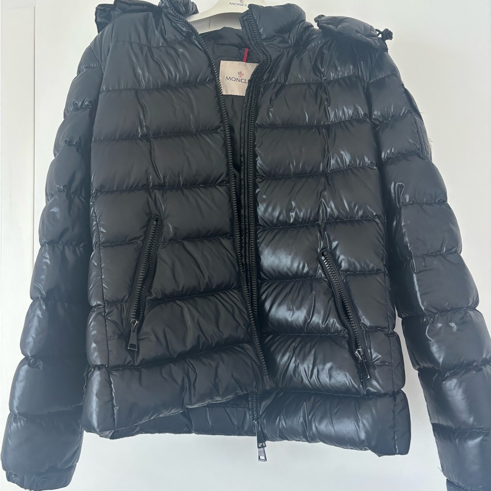 Moncler Shiny Black Quilted Jacket